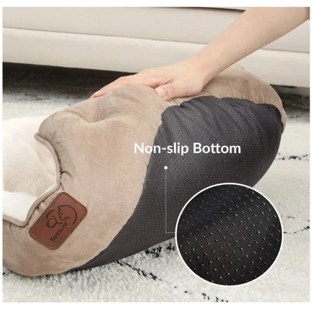 Bedsure Tan and Cream Pet Bed